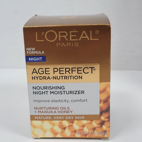 LOreal Paris Age Perfect Hydra-Nutrition Night Moisturizer 1.7oz  NIB - Picture 1 of 5